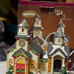 Holiday Home Accents Lighted Church